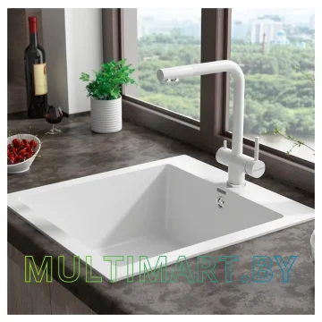 Смеситель Paulmark Skalen Sk213020-431 (белый матовый) картинка 2